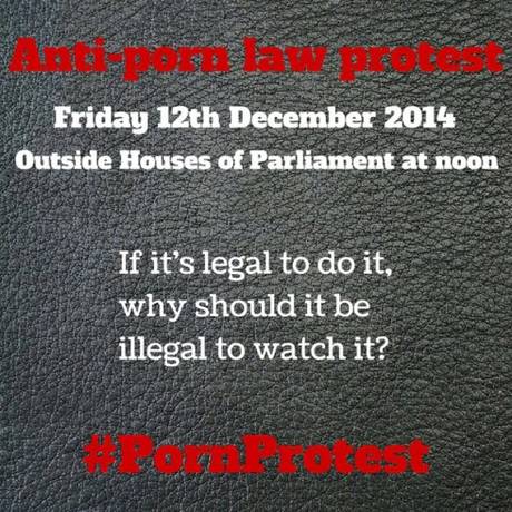 UK Porn Laws – What you need to know 3 UK Porn Laws - Anti Porn Law protest poster