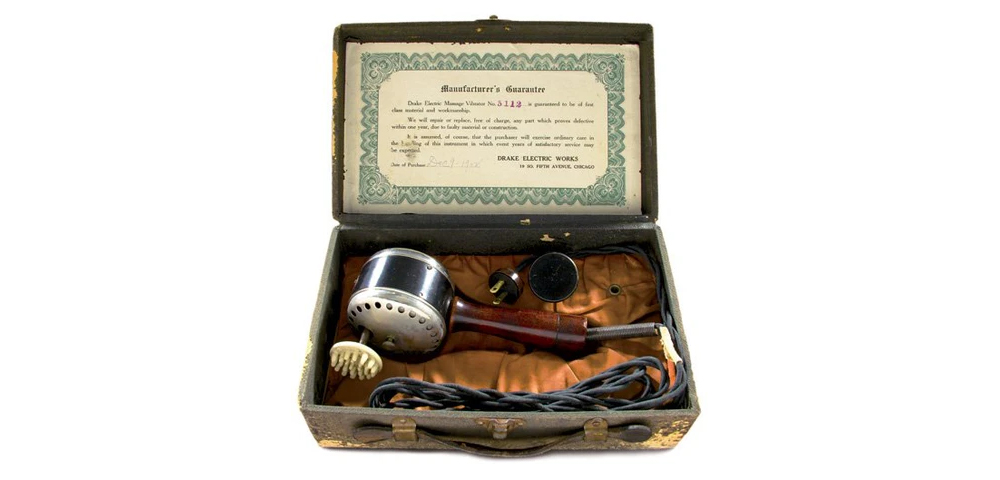 From Ancient Rituals to Victorian Secrets – The Early History of Intimate Pleasure Products 5 Electric massage vibrator, manufactured by Drake Electric Works